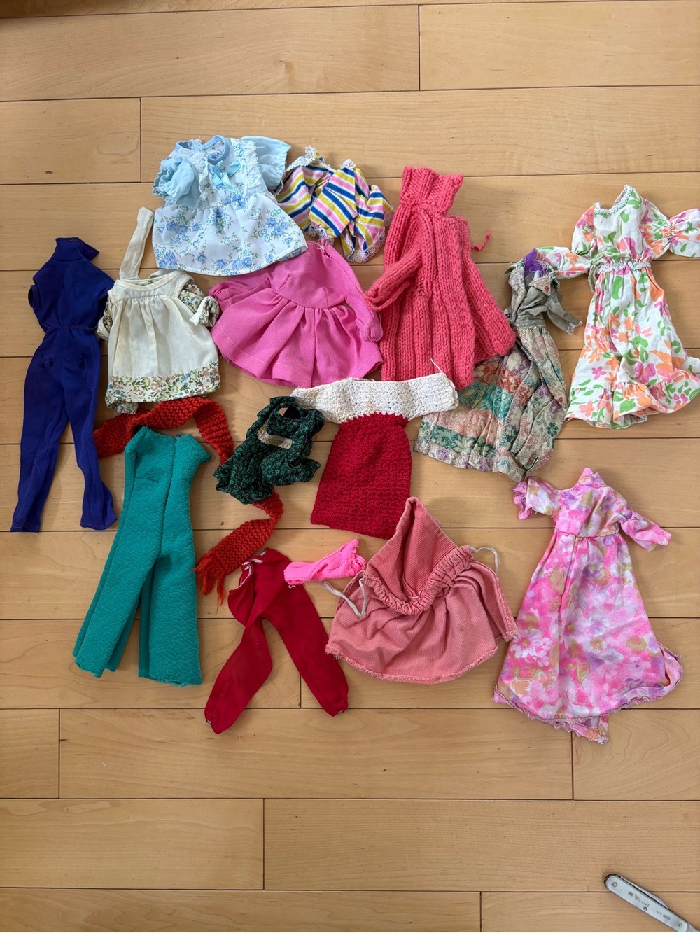 Lot Bunch of Handmade Vintage Doll Clothes for Barbies